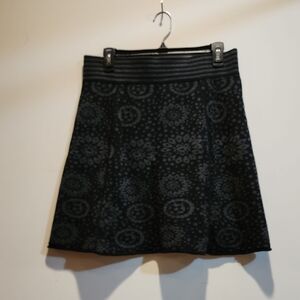 Dakine Charcoal Floral A-Line Skirt